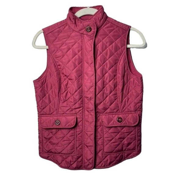 Van Heusen Size X-Small Solid Mauve Pink Puffer Quilted Women's Vest Size Winter - Picture 8 of 8